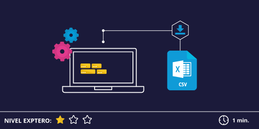 Descárgate los productos seleccionados en formato CSV